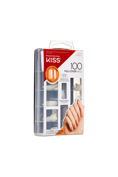 Kiss Kiss 100 Full Cover Short Square Nails 100PS14