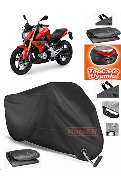 MotoEN Black Lock Compatible Bmw g 310 R Tarpaulin Topcase Rear Bag Compatibl...