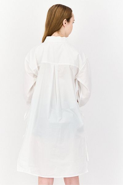 Esprit Women Solid Shirt Dress, White