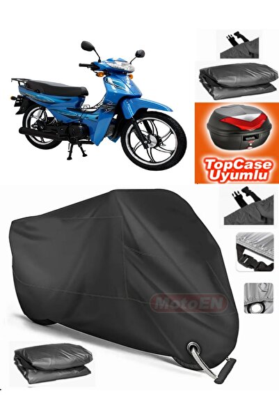 MotoEN Black Lock Compatible Mondial 100 Sfc Exclusive Tarpaulin Topcase Rear...