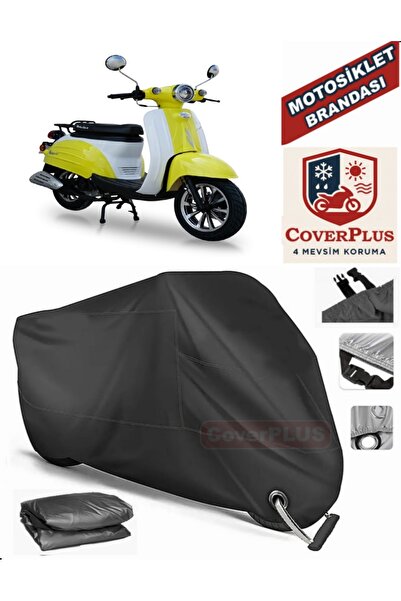 MotoEN Black Lock Compatible Motolux Vintage 50 Motor Tarpaulin Motorcycle Ta...