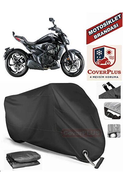 MotoEN Black Lock Compatible Zontes 350 T1 Motor Tarpaulin Motorcycle Tarpaul...
