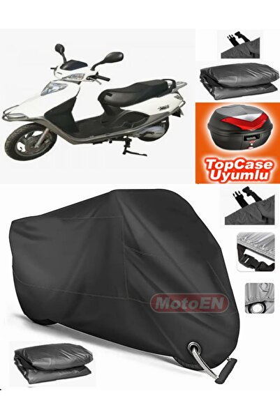 MotoEN قفل أسود متوافق مع Arora AR 100T-2B قماش القماش الخلفي Topcase متوافق ...