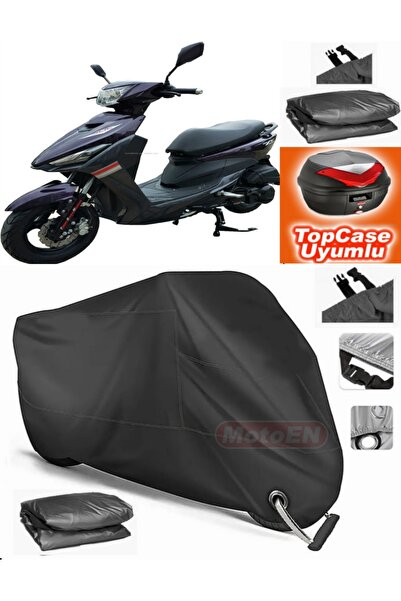 MotoEN Black Lock Compatible Ramzey Jc 100-9B Tarpaulin Topcase Back Bag Comp...