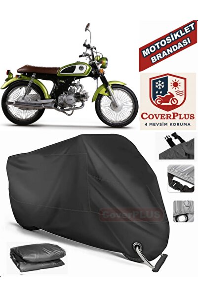 MotoEN Black Lock Compatible Kuba Rx9 50 Engine Tarpaulin Motorcycle Tarpauli...