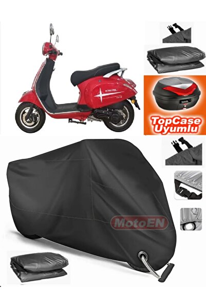 MotoEN قفل أسود متوافق مع King Motor Rana Tarpaulin Topcase الخلفي حقيبة متوا...