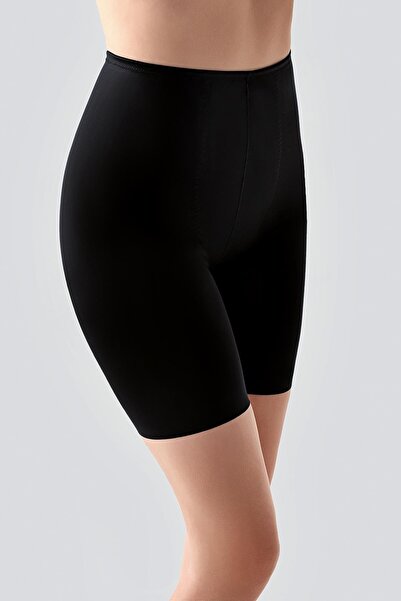 C&City Long Laser Cut Boxer Corset 9602 Black