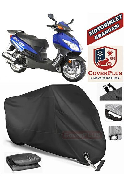 MotoEN Black Lock Compatible Ramzey Rmz 100-C Motor Tarpaulin Motorcycle Tarp...