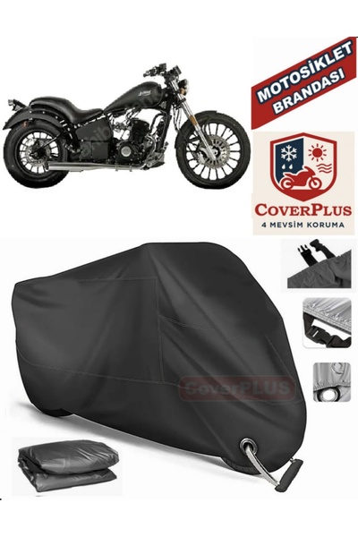 MotoEN قفل أسود متوافق مع ريجال رابتور DD 125E موتور القماش المشمع للدراجات ا...