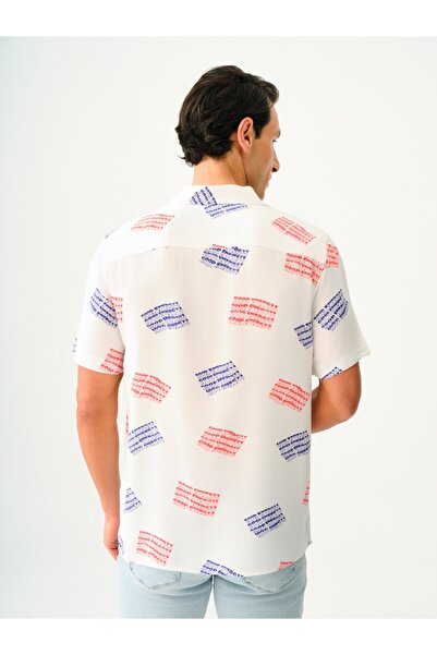 Loft Cămașă pentru bărbați cu croiala relaxată - mâneci