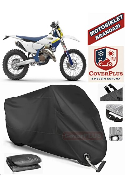 MotoEN Black Lock Compatible Husqvarna Te 125 Engine Tarpaulin Motorcycle Tar...