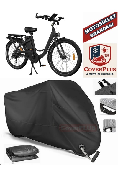 MotoEN Black Lock Compatible Volta Vb7 Motor Tarpaulin Motorcycle Tarpaulin C...