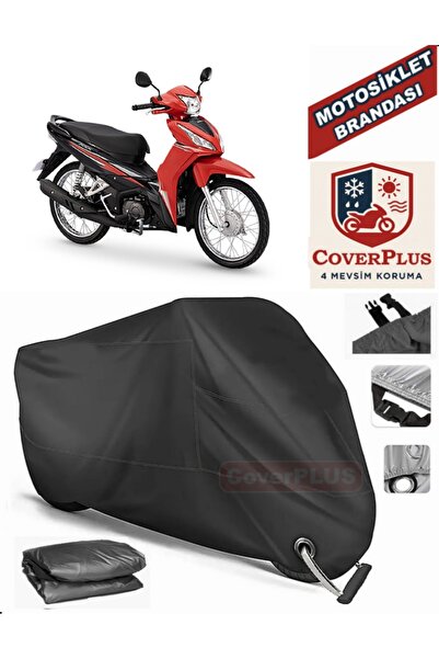 MotoEN Black Lock Compatible Honda Wave Motor Tarpaulin Motorcycle Tarpaulin ...