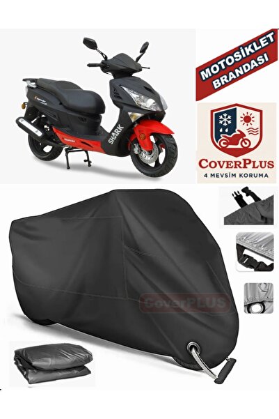 MotoEN Black Lock Compatible Asia as 150 T1 Engine Tarpaulin Motorcycle Tarpa...