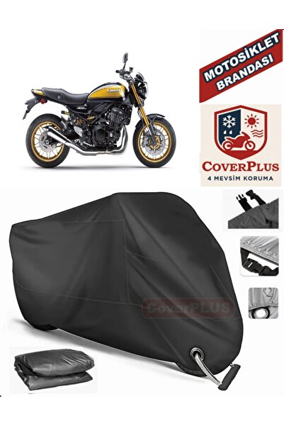 MotoEN قفل أسود متوافق مع Kawasaki Z 900 RS Motor Tarpaulin دراجة نارية قماش ...