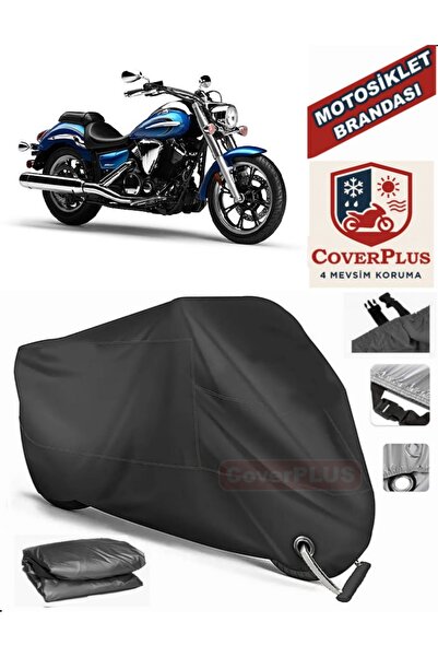 MotoEN Black Lock Compatible Yamaha Xvs 950 a Motor Tarpaulin Motorcycle Tarp...