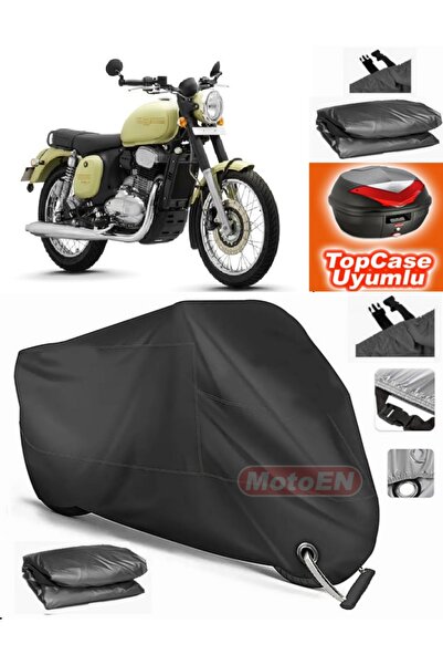 MotoEN قفل أسود متوافق مع Jawa Forty Two Tarpaulin Topcase الخلفي المتوافق مع...