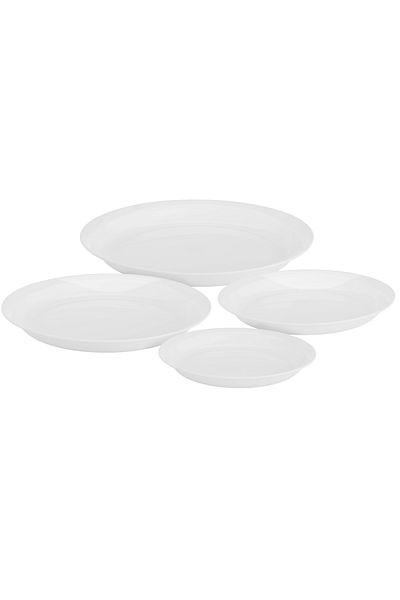 HIC Melamine Serving Plate Set 4-piece Multiple Sizes