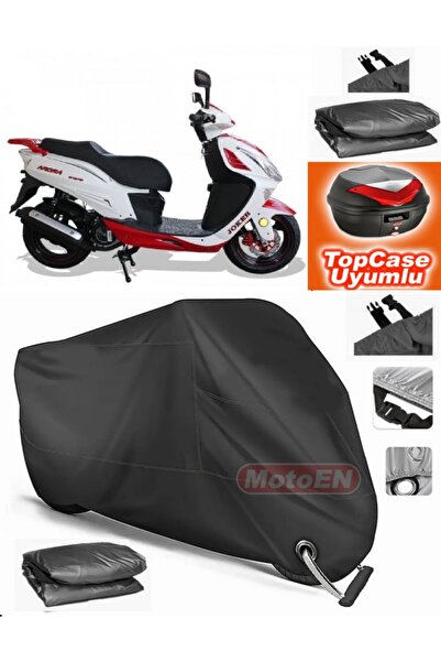 MotoEN قفل أسود متوافق مع Arora AR 150-T قماش القنب Topcase الخلفي حقيبة متوا...