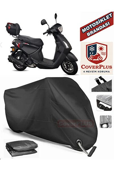 MotoEN قفل أسود متوافق مع Falcon Style 50 Motor Tarpaulin دراجة نارية قماش ال...