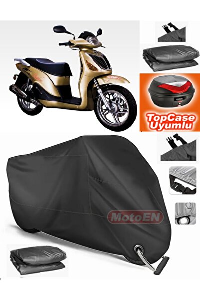 MotoEN Black Lock Compatible Dorado Sandor 250 Tarpaulin Topcase Back Bag Com...