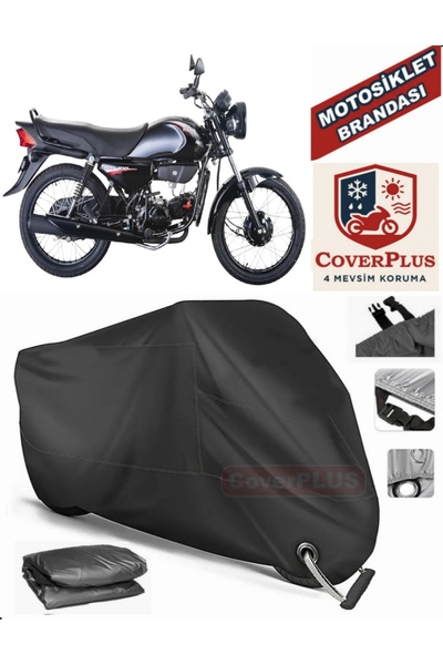 MotoEN Black Lock Compatible Honda Hero 100 Motor Tarpaulin Motorcycle Tarpau...