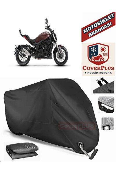 MotoEN Black Lock Compatible Benelli 502-C Engine Tarpaulin Motorcycle Tarpau...