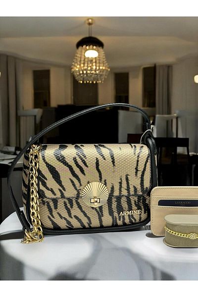 Armine Hand and Arm Bag Shoulder Bag with Card Holder and Bracelet Gift