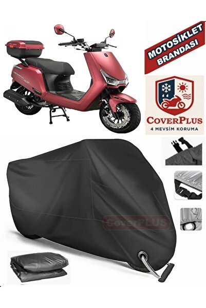 MotoEN قفل أسود متوافق مع Falcon Breeze 125 Motor Tarpaulin دراجة نارية قماش ...