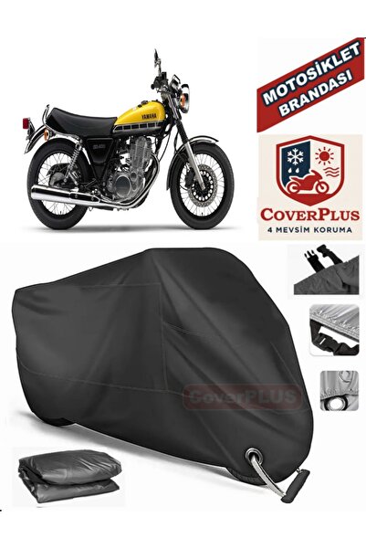 MotoEN Black Lock Compatible Yamaha Sr 400 Motor Tarpaulin Motorcycle Tarpaul...