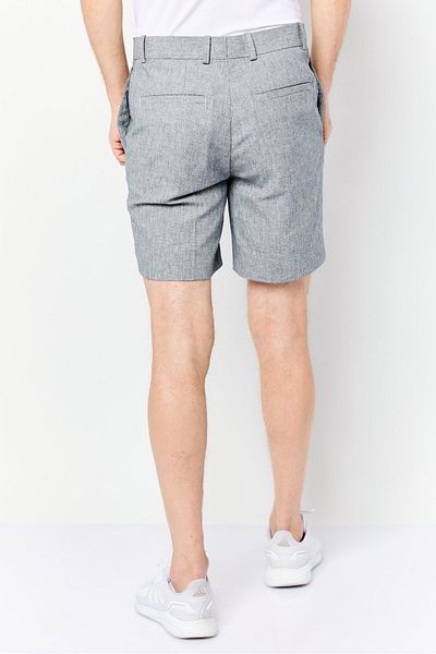 Esprit Men Regular Fit Textured Chino Short, Grey