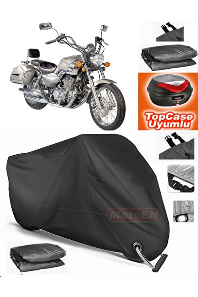 MotoEN Black Lock Compatible Mondial 250 Mct Tarpaulin Topcase Back Bag Compa...