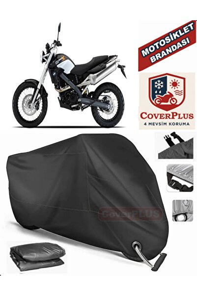 MotoEN قفل أسود متوافق مع Bmw G 650 X Country Motor القماش المشمع للدراجات ال...