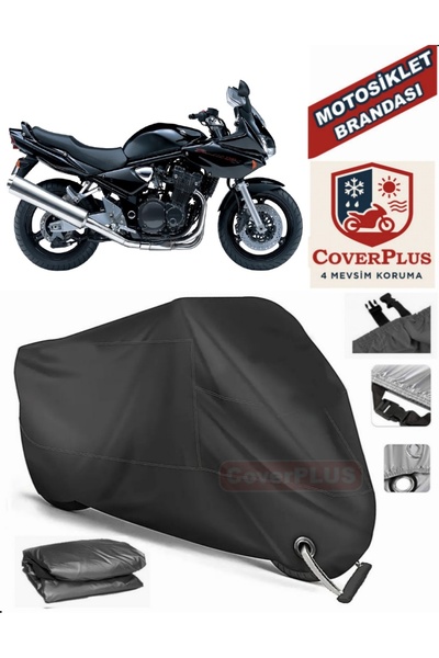 MotoEN قفل أسود متوافق مع سوزوكي GSF 1200 Bandit S موتور القماش المشمع للدراج...