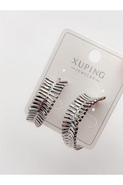 Trinos Steel Earrings Serrated Half Hoop Earrings