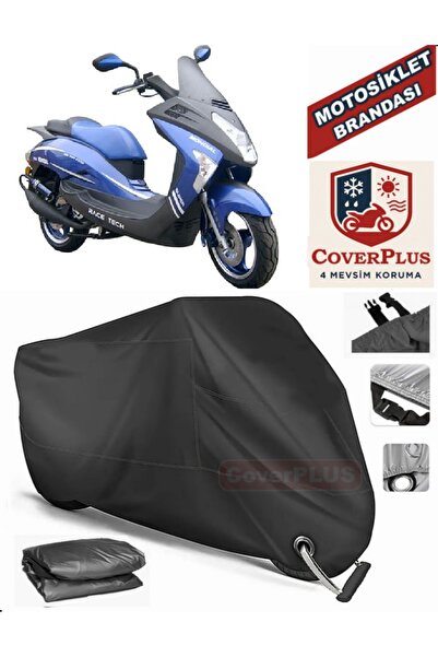 MotoEN Black Lock Compatible Mondial 150 Zc Engine Tarpaulin Motorcycle Tarpa...