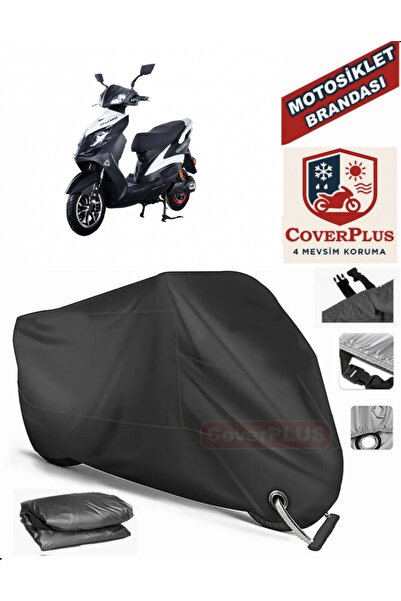 MotoEN Black Lock Compatible Salcano Runner Motor Tarpaulin Motorcycle Tarpau...