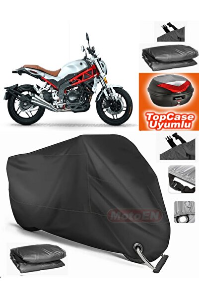 MotoEN Black Lock Compatible Rks Rs 400 Tarpaulin Topcase Rear Bag Compatible...