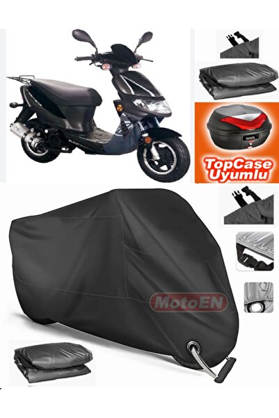 MotoEN Black Lock Compatible Keeway Hurricane Tarpaulin Topcase Topcase Compa...