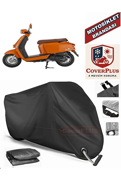 MotoEN Black Lock Compatible Mondial Virago 50 Engine Tarpaulin Motorcycle Ta...