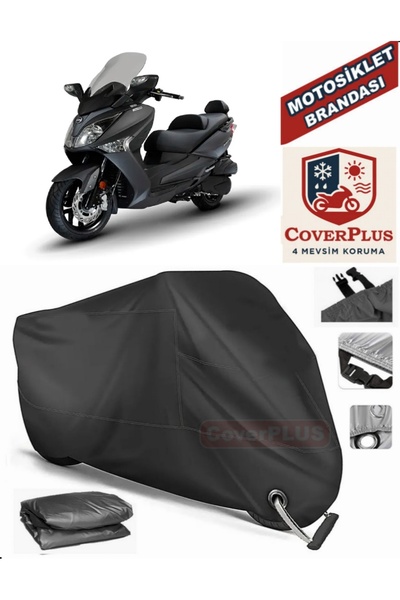 MotoEN قفل أسود متوافق مع Sym Joymax 250i Motor Tarpaulin دراجة نارية قماش ال...
