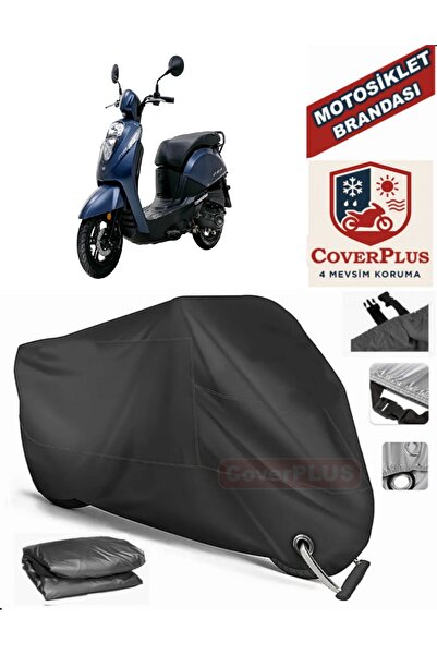 MotoEN Black Lock Compatible Sym Mio 50 Motor Tarpaulin Motorcycle Tarpaulin ...