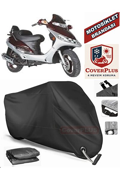 MotoEN Black Lock Compatible Mondial 150 Re Motor Tarpaulin Motorcycle Tarpau...