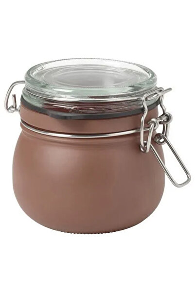 IKEA منتج عالي الجودة، تصميم إنتاجي متين، سهل الاستخدام، وعاء زجاجي مفيد بغطاء 0.5 لتر KORKEN