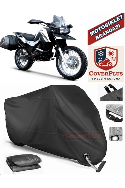 MotoEN قفل أسود متوافق مع Rks الفائز 200 موتور القماش المشمع دراجة نارية القم...