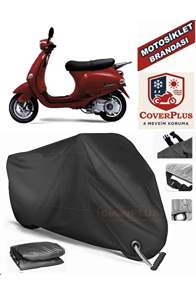 MotoEN Black Lock Compatible Vespa Et 4 Motor Tarpaulin Motorcycle Tarpaulin ...