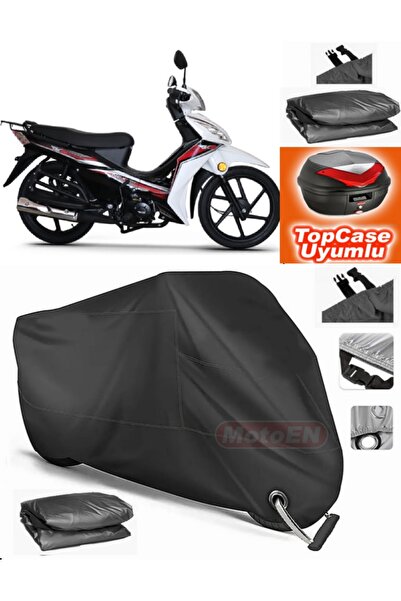MotoEN Black Lock Compatible Rks Next 50 Tarpaulin Topcase Back Bag Compatibl...