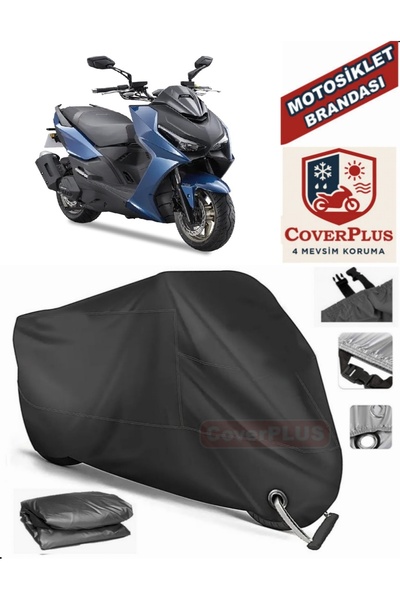 MotoEN Black Lock Compatible Kymco Grand Dink 250 Motor Tarpaulin Motorcycle ...