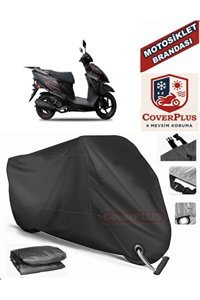 MotoEN Black Lock Compatible Yuki Crypto 50 Motor Tarpaulin Motorcycle Tarpau...