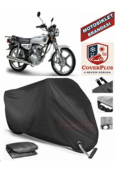 MotoEN Black Lock Compatible Statutory Bs 125 Motor Tarpaulin Motorcycle Tarp...